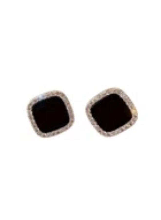 Ucanbe Women’s Square Crystal Stud Earrings with 925 Silver Posts | Minimalist Vintage Style - Image 5